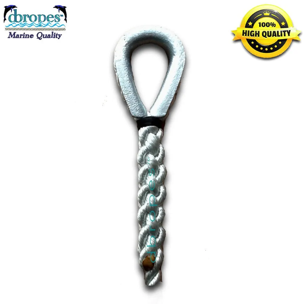 1/2" X 8' Three Strand Mooring Pendant 100% Nylon Rope (Tensile Strength 6.400 Lbs.) Made in USA.