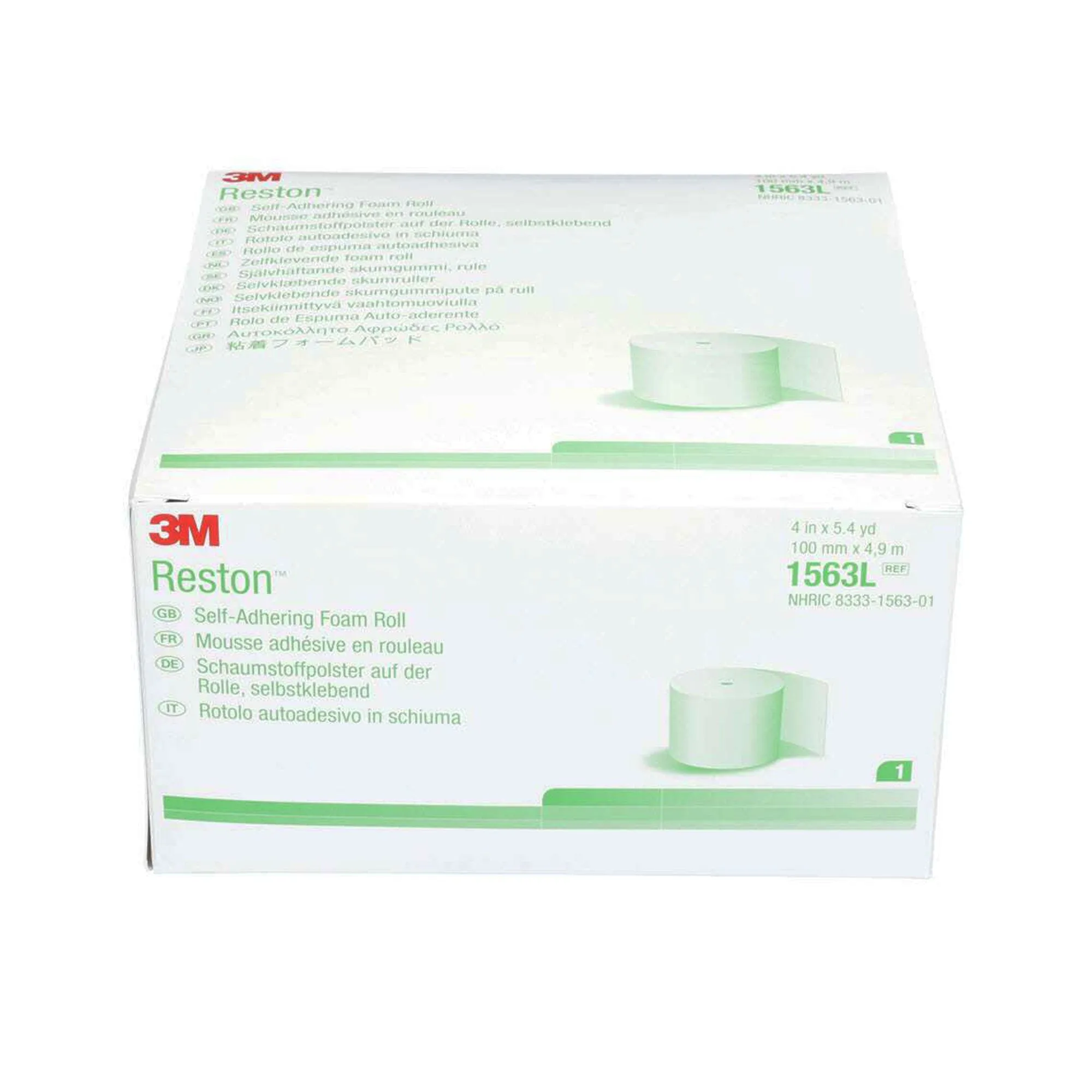 3M™ Reston™ Foam Dressing, Lightweight, Light Support, 1 Case of 5