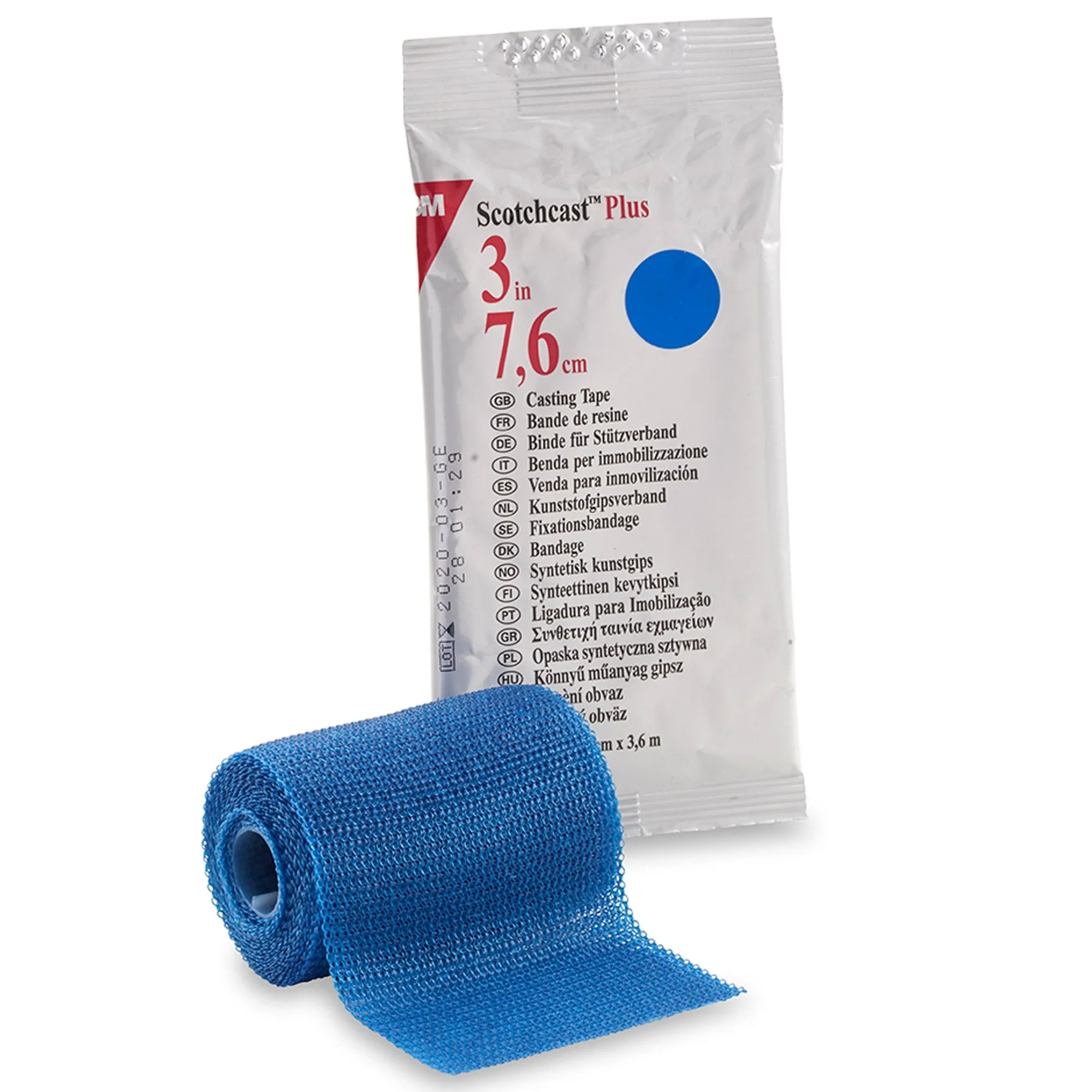 3M™ Scotchcast™ Plus Blue Cast Tape, 3 Inch x 4 Yard, 1 Roll