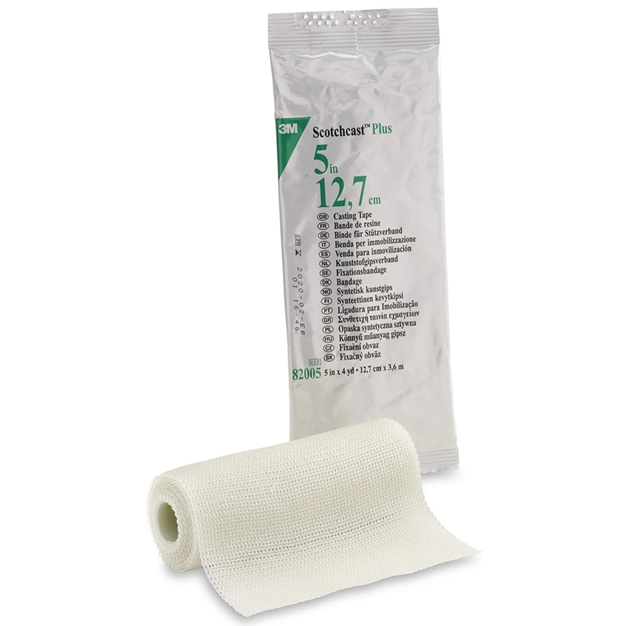 3M™ Scotchcast™ Plus Cast Tape, White, 5 Inch x 4 Yard, 1 Case of 10