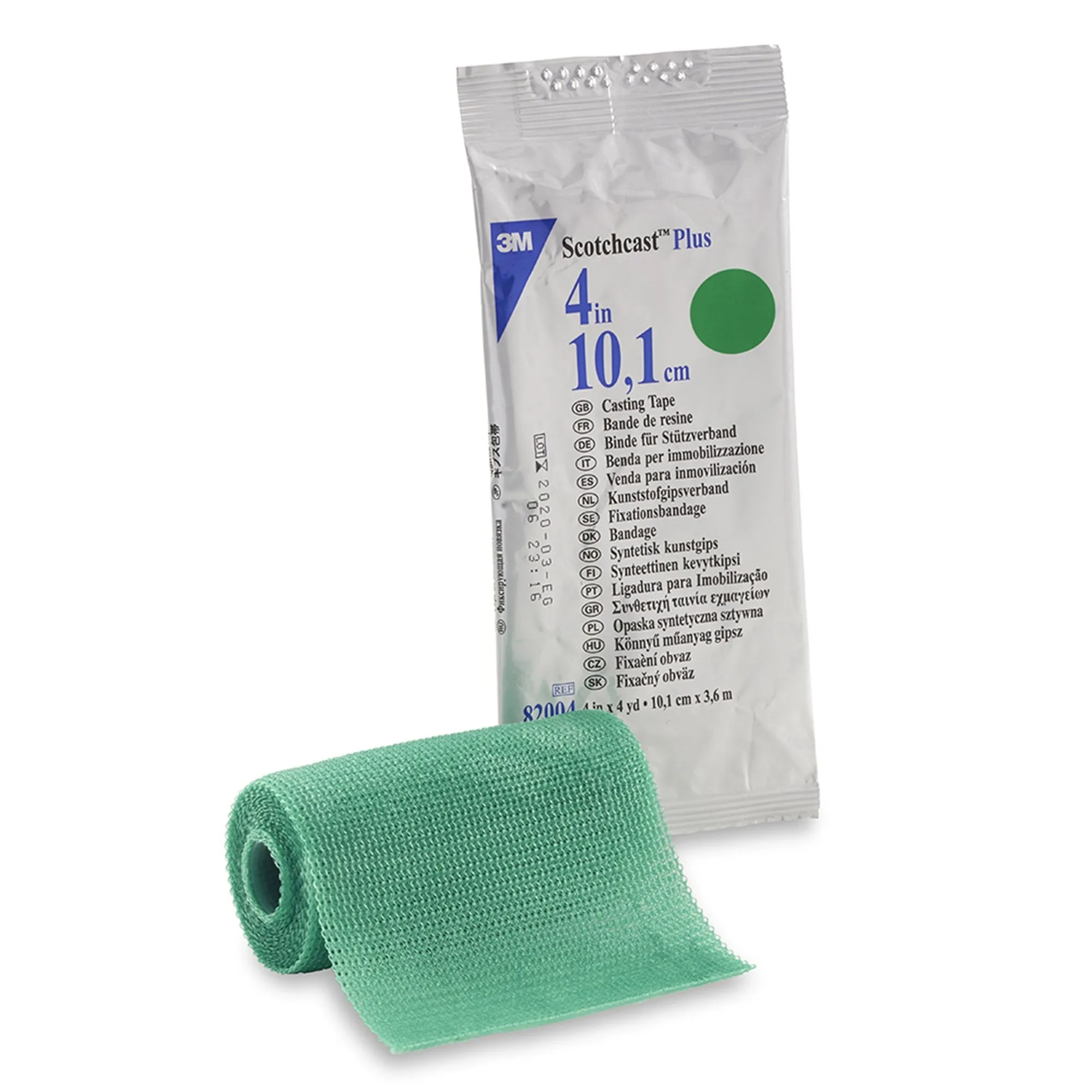 3M™ Scotchcast™ Plus Green Cast Tape, 4 Inch x 4 Yard, 1 Box of 10