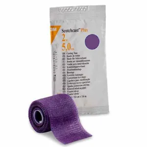 3M™ Scotchcast™ Plus Purple Cast Tape, 2 Inch x 4 Yard, 1 Box of 10