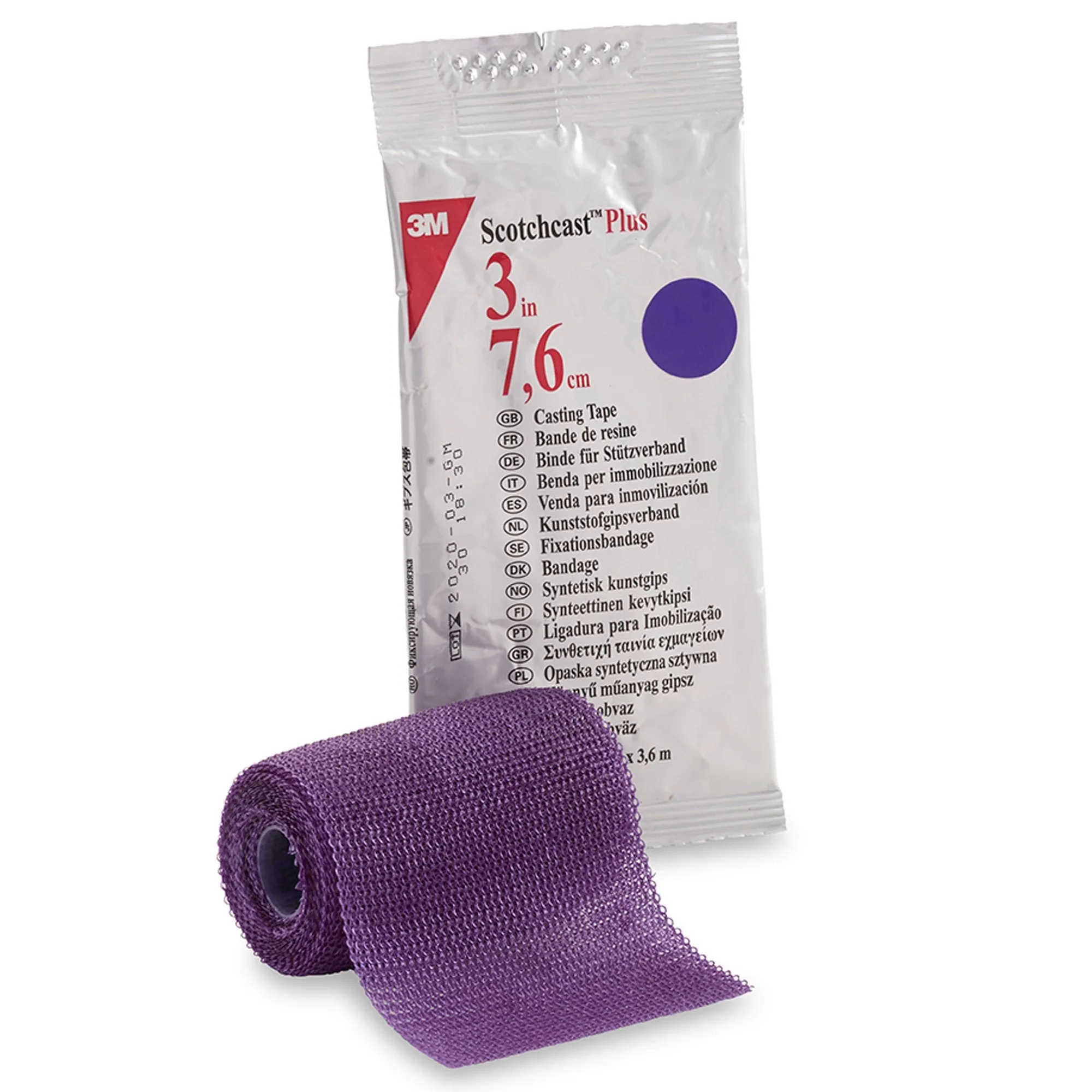 3M™ Scotchcast™ Plus Purple Cast Tape, 3 Inch x 4 Yard, 1 Case of 10