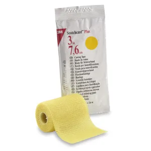 3M™ Scotchcast™ Plus Yellow Cast Tape, 3 Inch x 4 Yard, 1 Case of 10