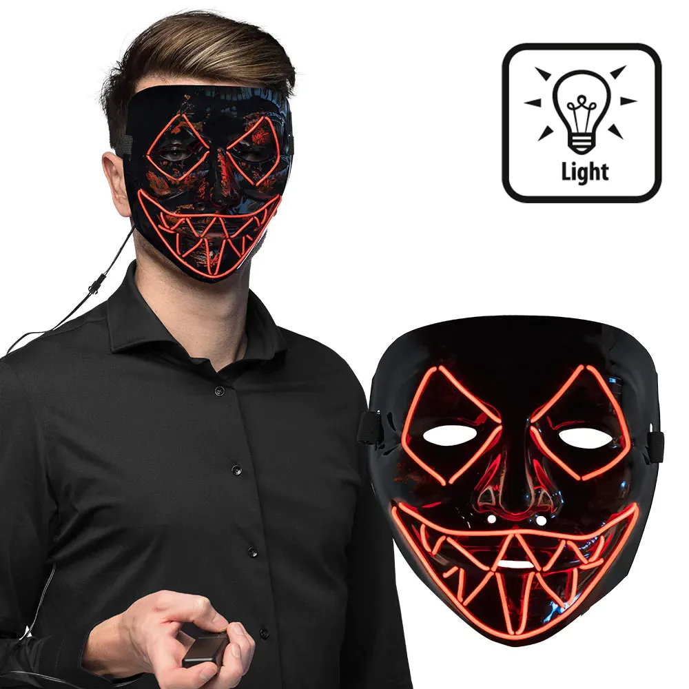 Adult Red Led Killer Smile Mask