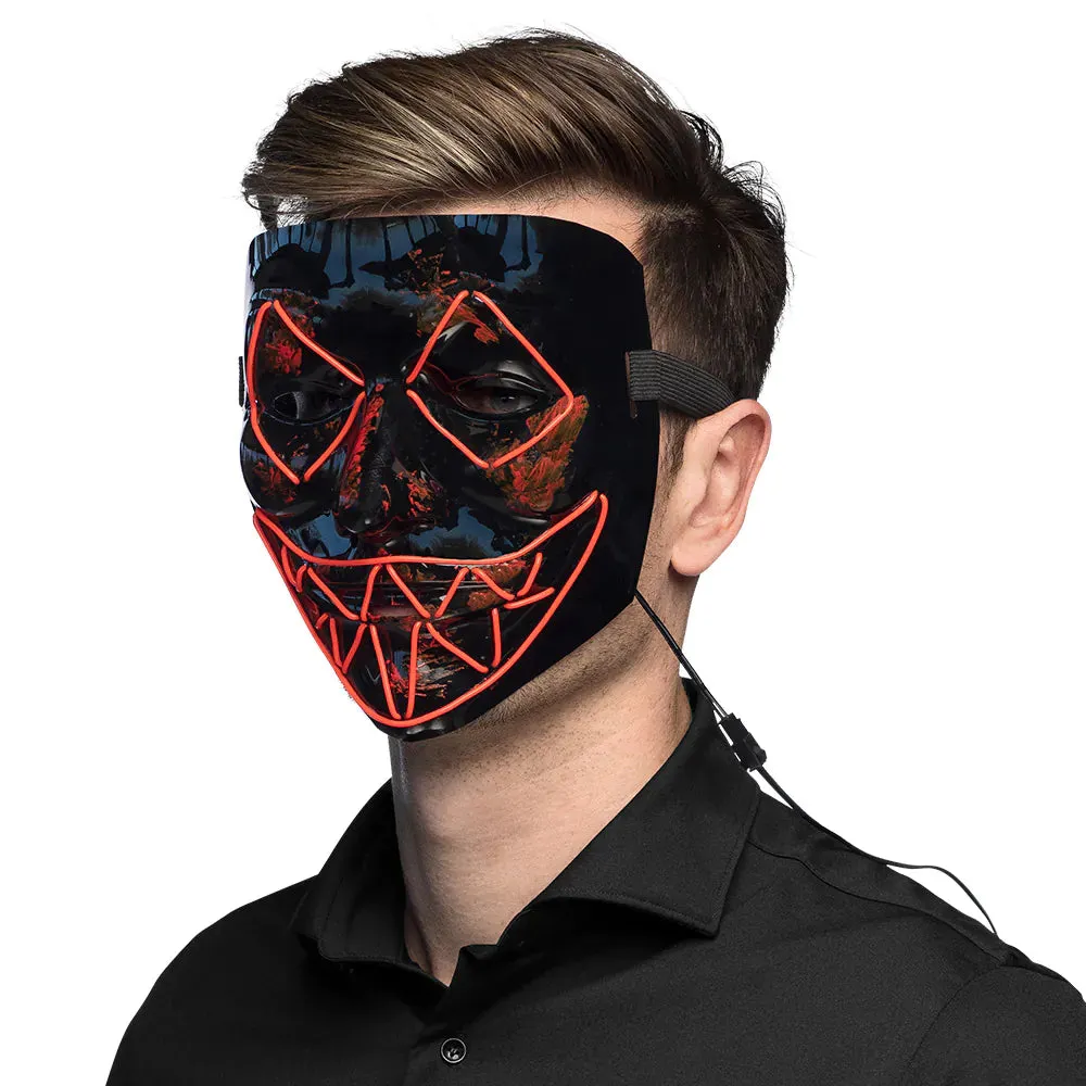 Adult Red Led Killer Smile Mask