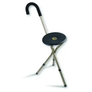 Alex Orthopedic Tri Seat Cane, 8" x 10" (Seat), 34" - 38" H (Walking), 18" - 21" H (Sitting)