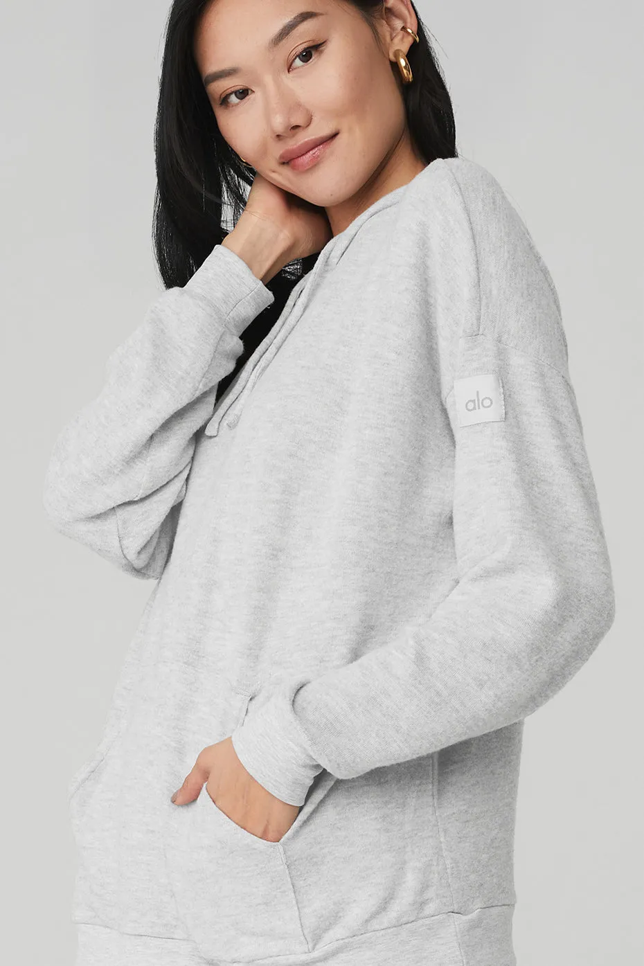 Alolux Cozy Hoodie - Athletic Heather Grey