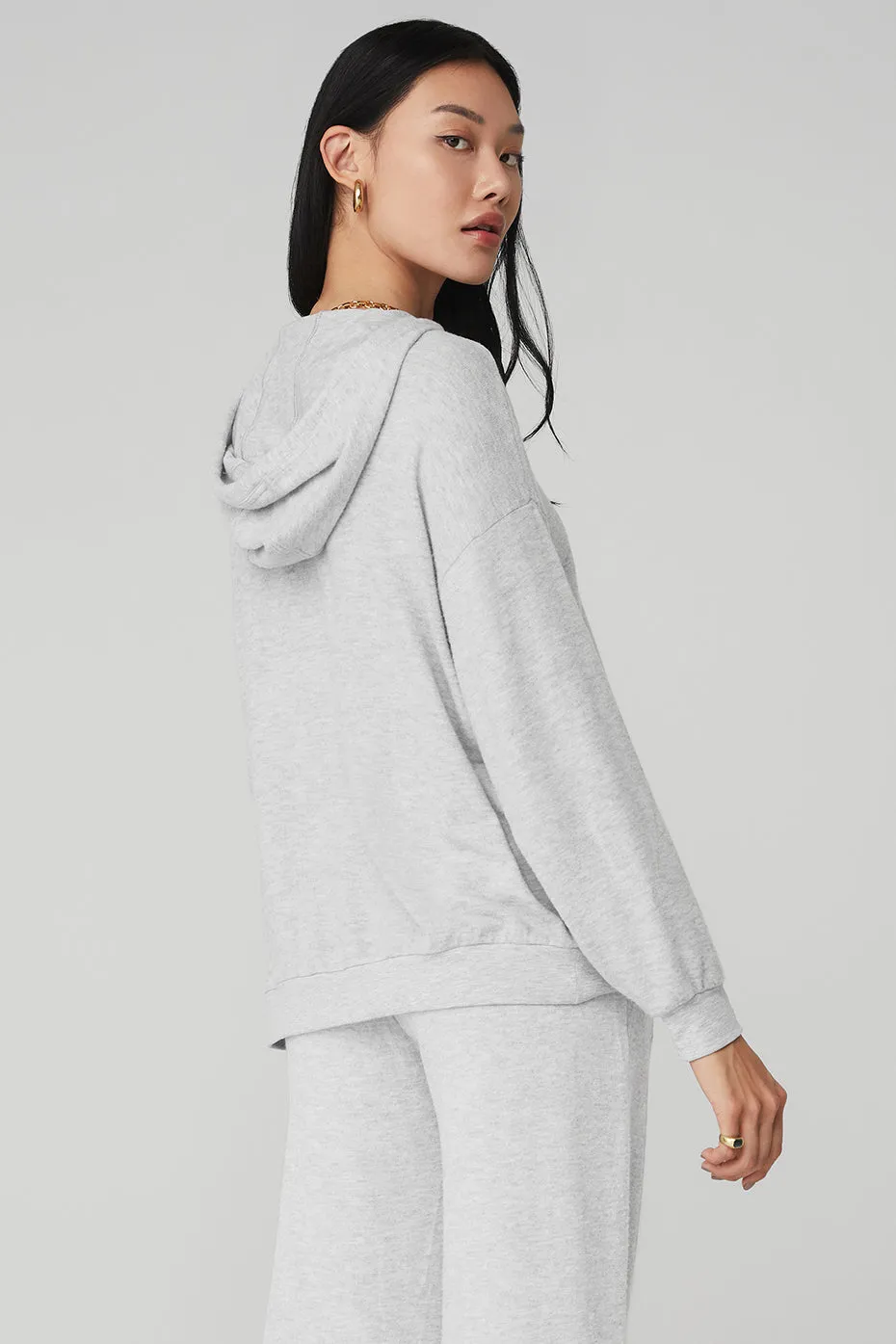 Alolux Cozy Hoodie - Athletic Heather Grey