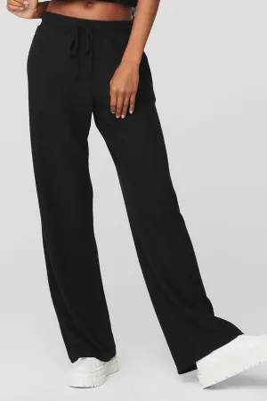 Alolux High-Waist Soho Wide Leg Pant - Black