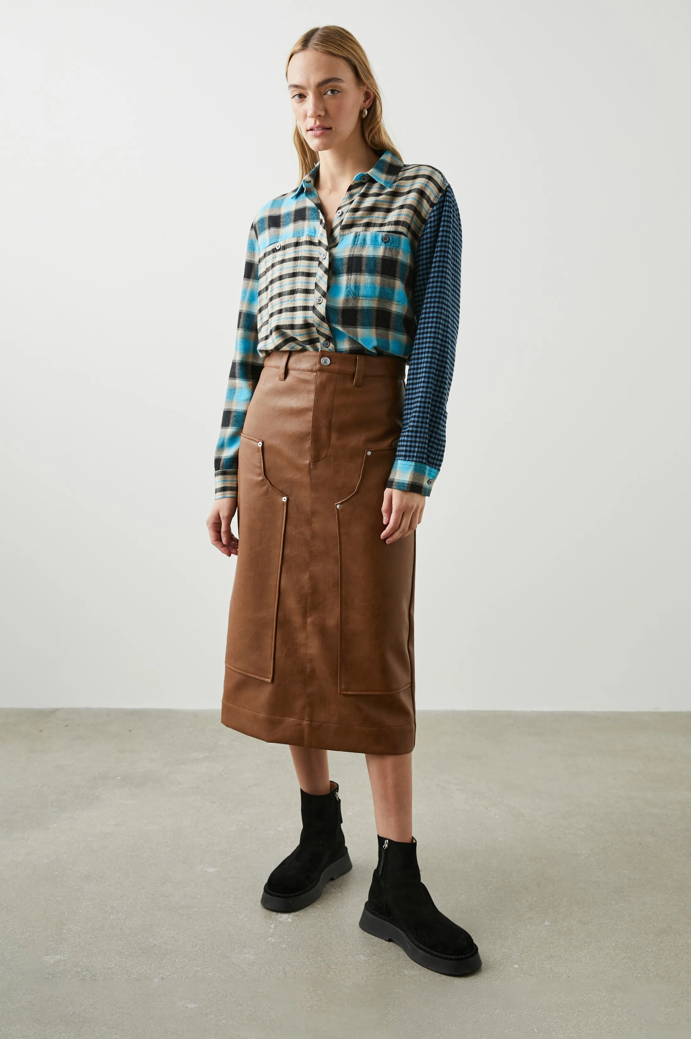 AMOS SKIRT - RUSSET