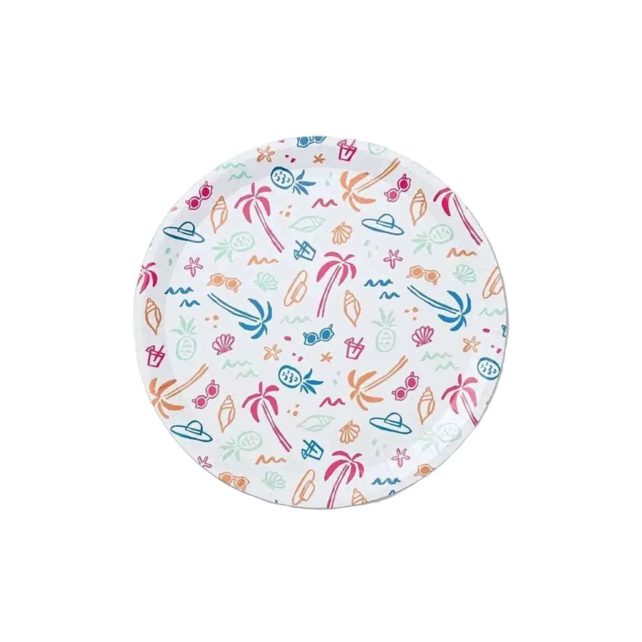 Beach Vibes Large Paper Party Plates