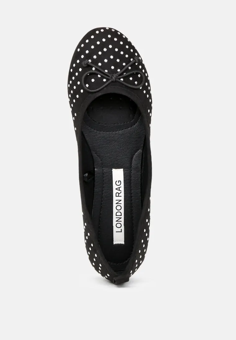 Briana Ballerina Flats With Silver Studs