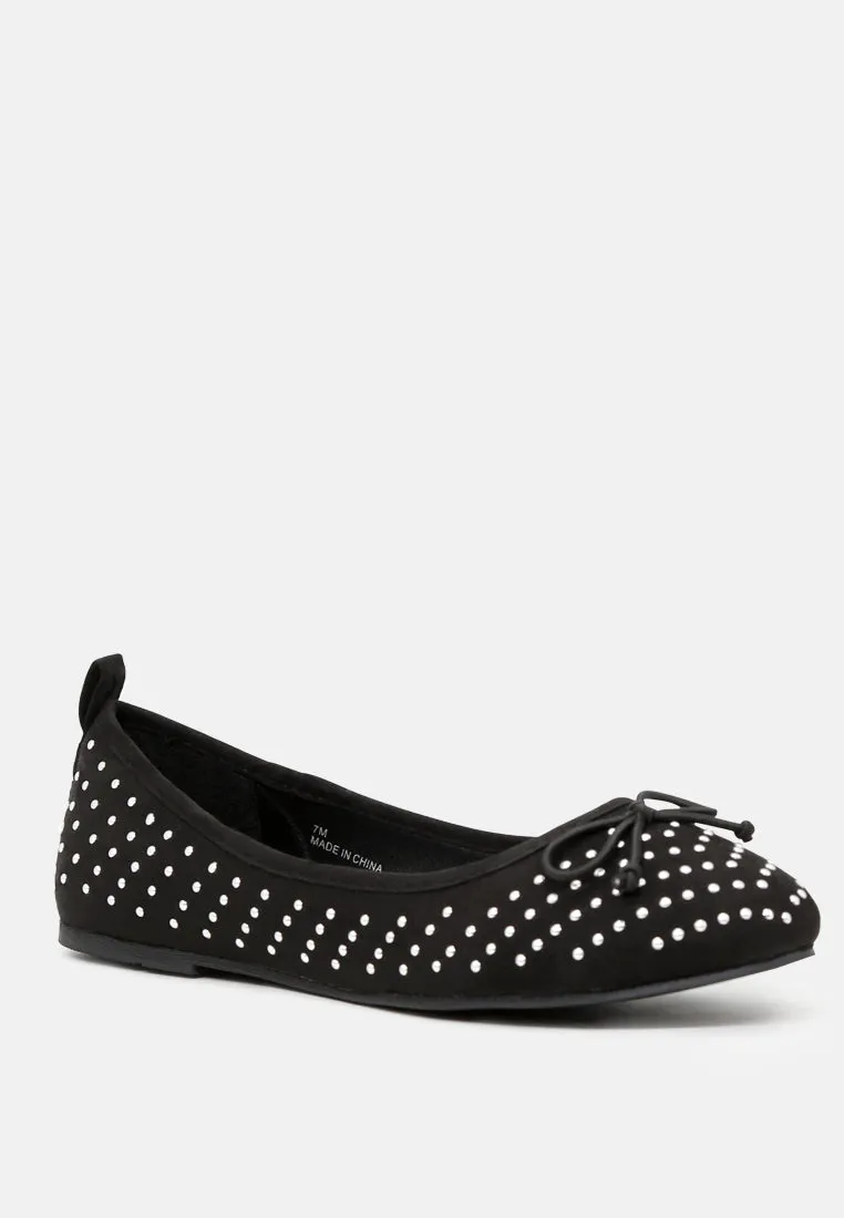 Briana Ballerina Flats With Silver Studs