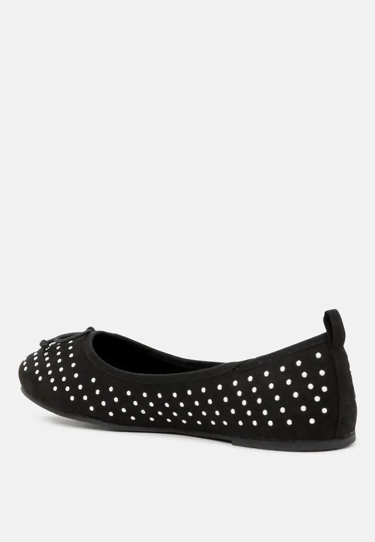 Briana Ballerina Flats With Silver Studs