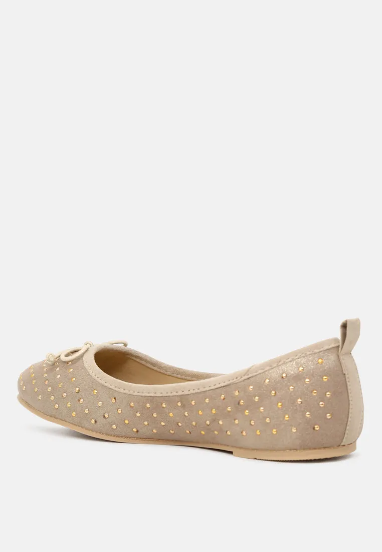 Briana Ballerina Flats With Silver Studs