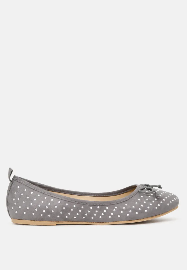 Briana Ballerina Flats With Silver Studs