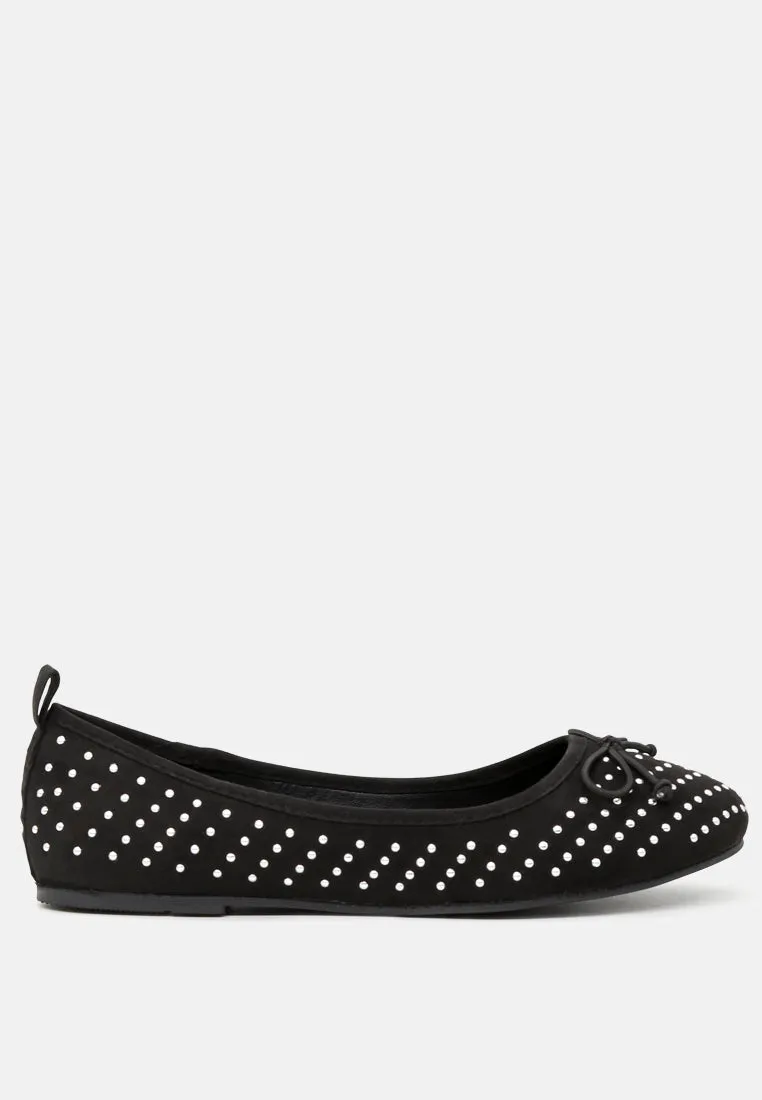 Briana Ballerina Flats With Silver Studs