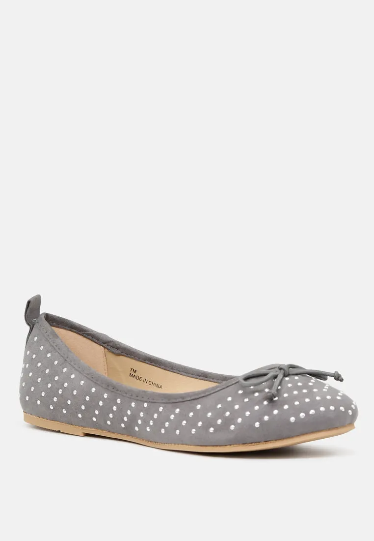 Briana Ballerina Flats With Silver Studs