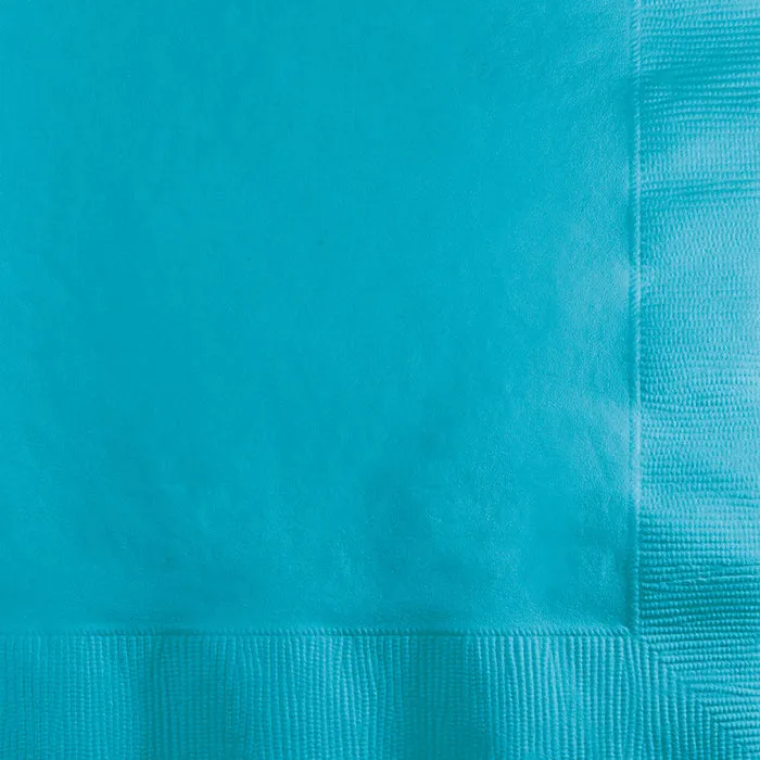 Bulk Bermuda Blue Beverage Napkins 3 ply (500 per Case)