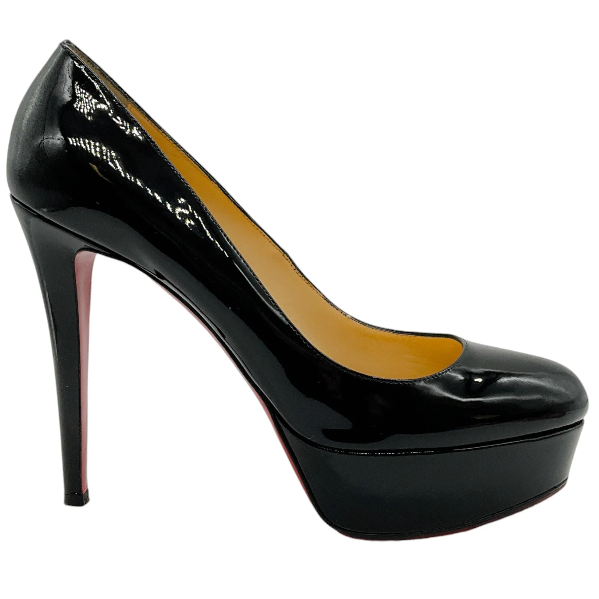 Christian Louboutin Black Patent Leather Platform Pumps