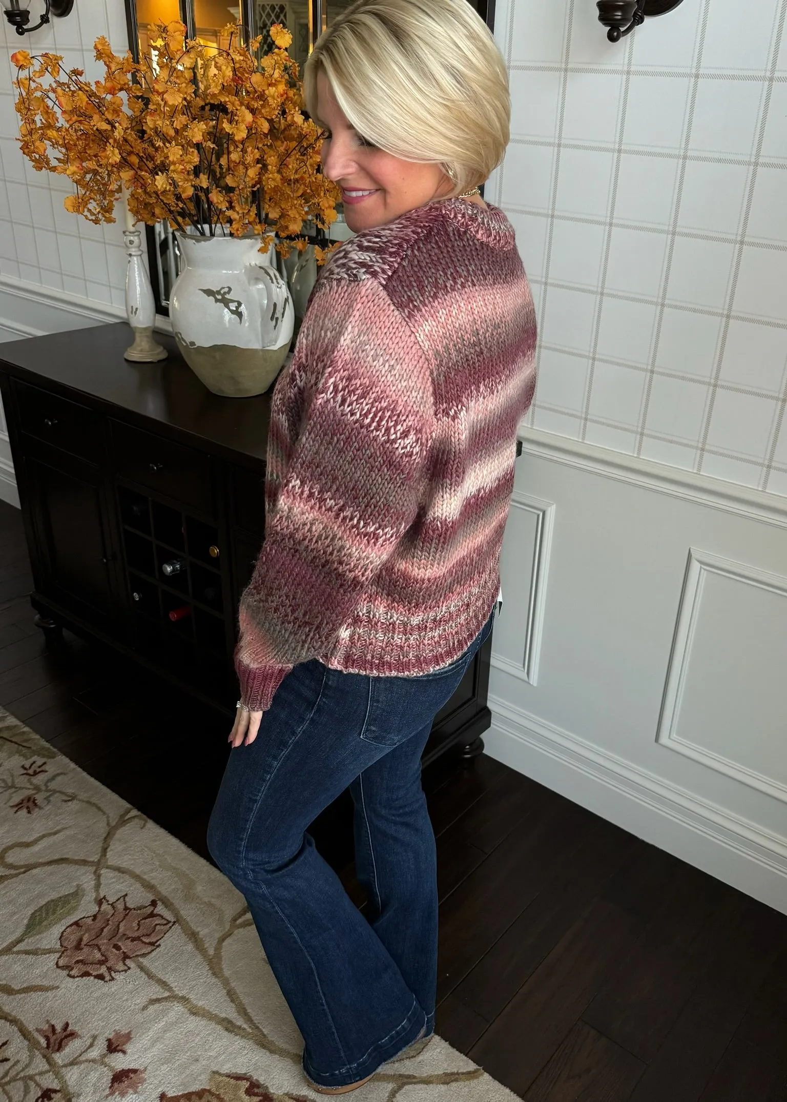 Chunky Knit Multi Color Sweater