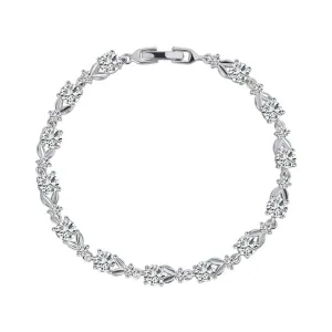 Dainty Cubic Zirconia Tennis Bracelet for Women with Round Cut AAA  Cubic Zirconia