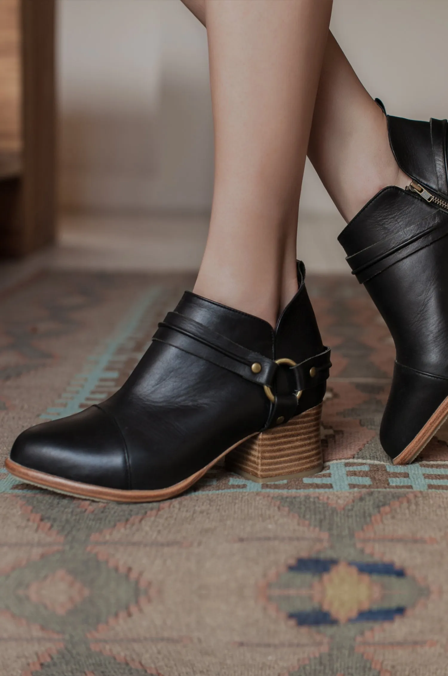 Dasha Low Ankle Booties (Sz. 9.5 & 12)