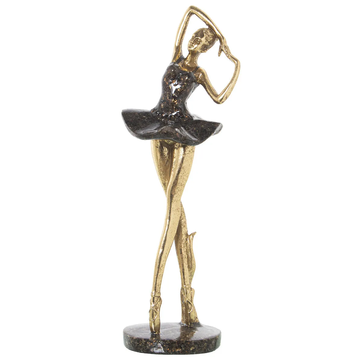 Decorative Figure Alexandra House Living Golden Plastic Ballerina 14 x 16 x 38 cm