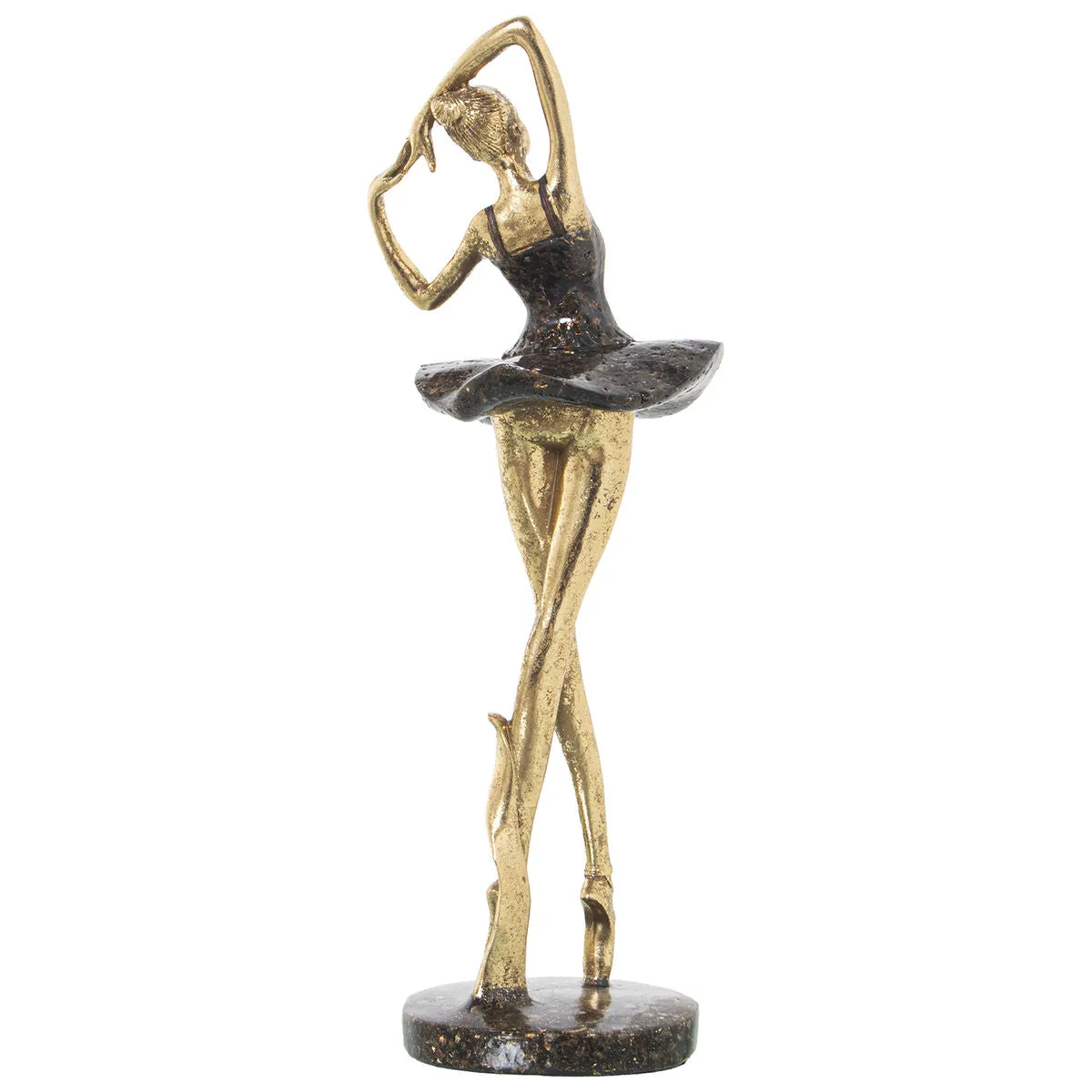 Decorative Figure Alexandra House Living Golden Plastic Ballerina 14 x 16 x 38 cm