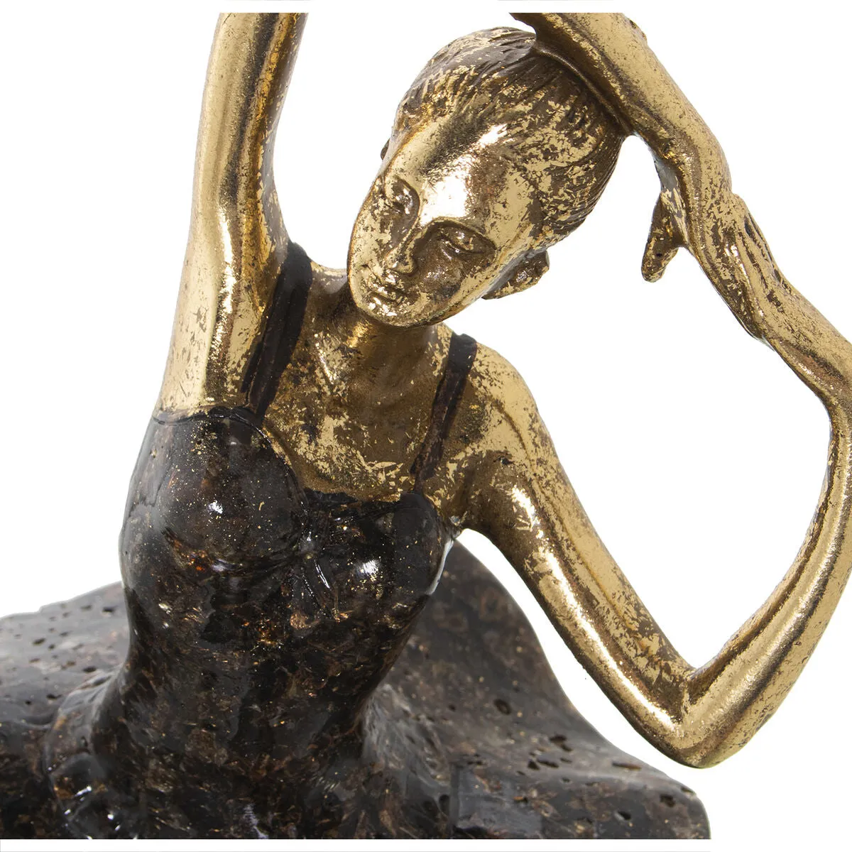 Decorative Figure Alexandra House Living Golden Plastic Ballerina 14 x 16 x 38 cm