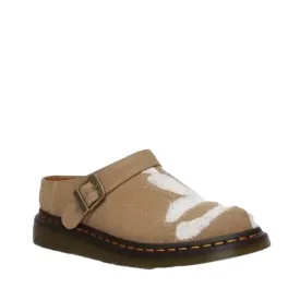 Dr Martens Isham Savannah Beige/Tan Buckle Mule Floral Hemp Canvas Sandal