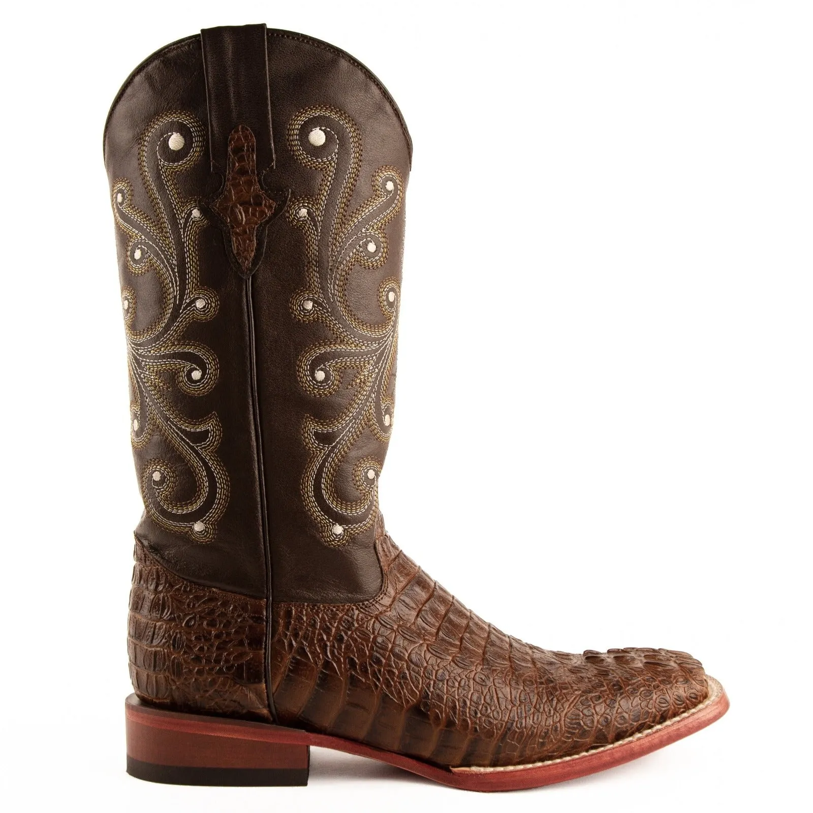 Ferrini Men's Stampede Cowhide Print Square Toe Boots 40393-23