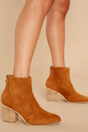 First Steps Camel Ankle Booties