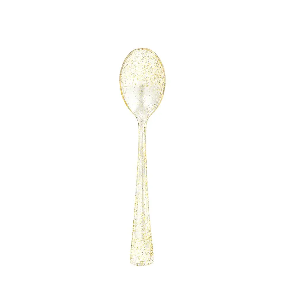 Glitter Premium Plastic Cutlery Combo