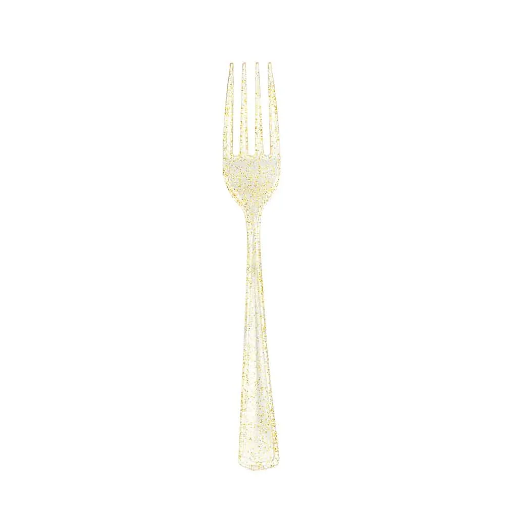 Glitter Premium Plastic Cutlery Combo