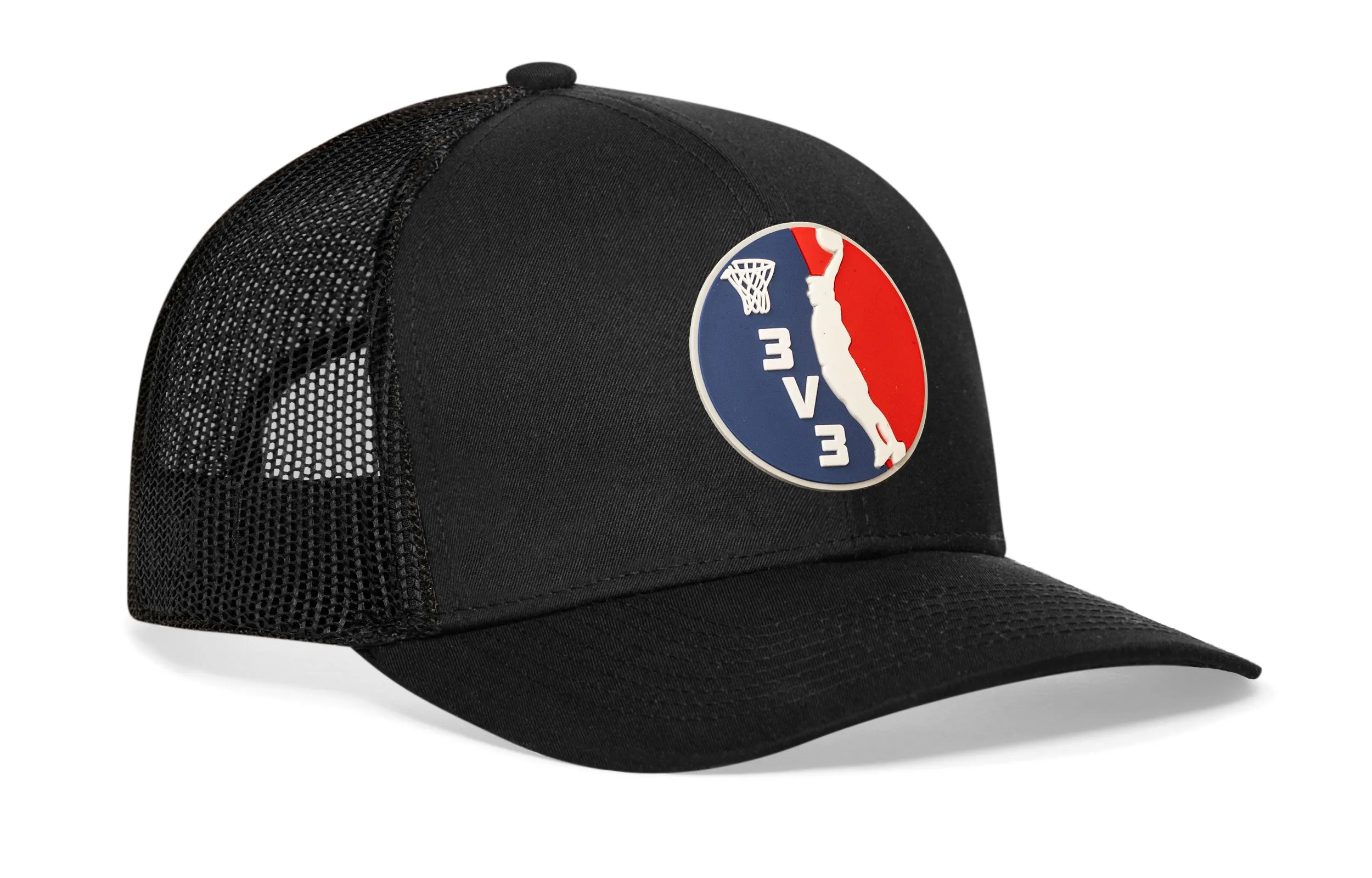 Haka x The League - 3v3 Trucker Hat Rubber | Black Basketball Snapback