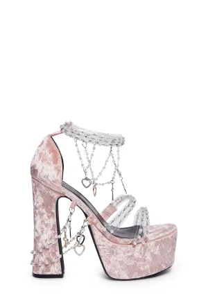 Holy Revelation Platform Heels - Pink