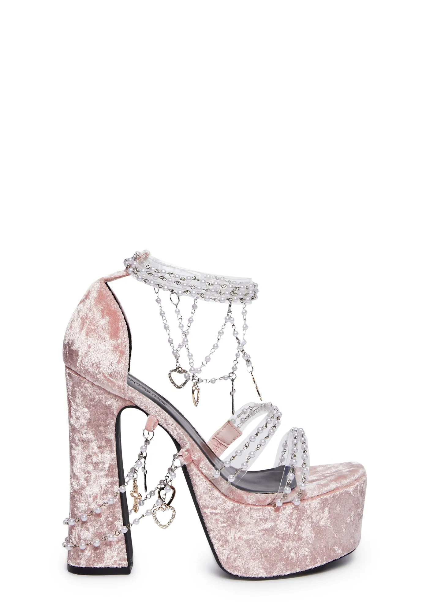 Holy Revelation Platform Heels - Pink