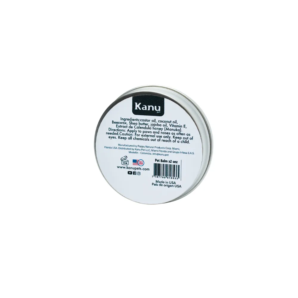 Kanu Pet Balm Paws & Noses for Dosg & Cats Pawtection Balm, All-Natural, Protects Paws from Hot Surfaces, Allergens, Rough Terrains, Prevents Cuts and Burns