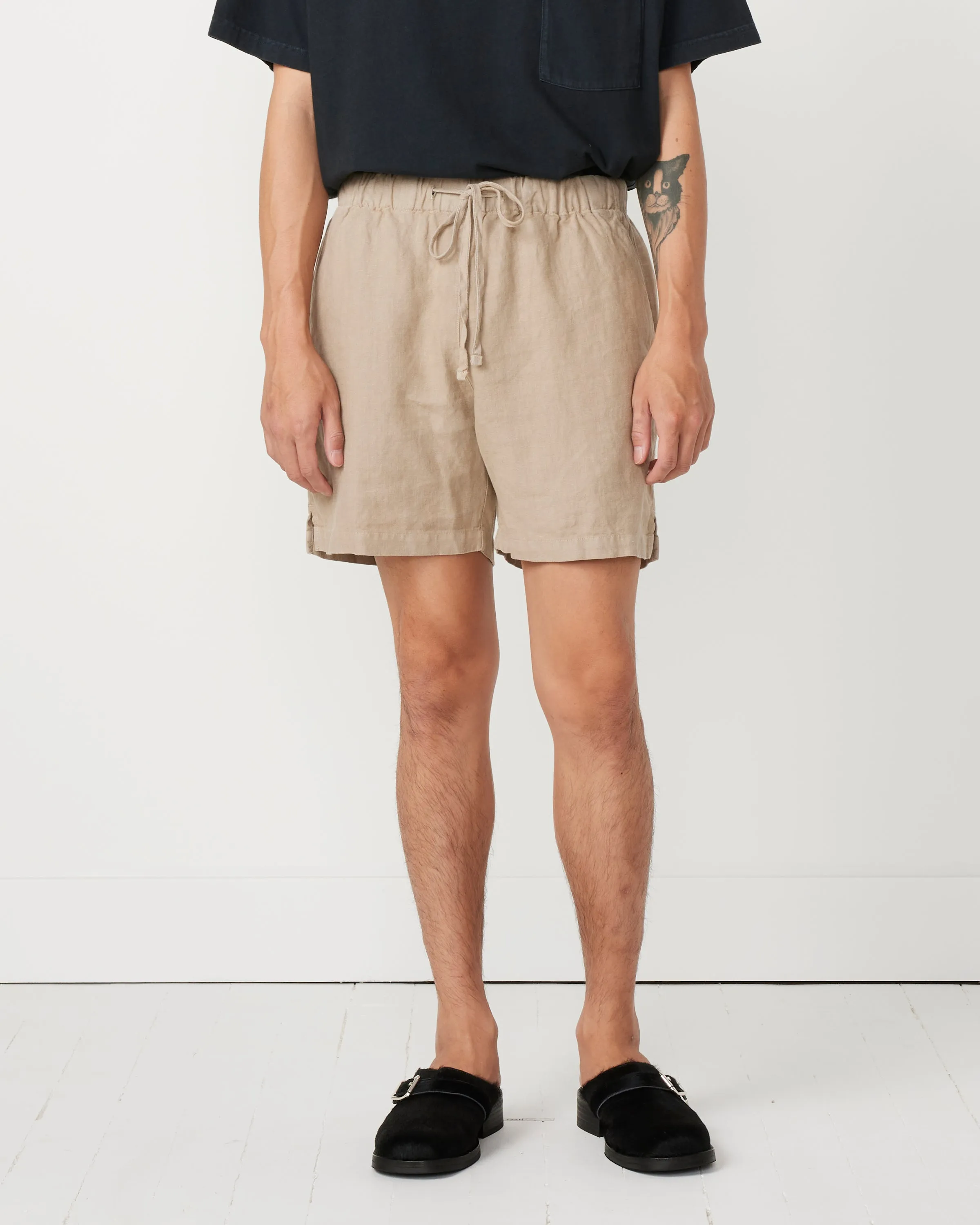 Linen Big SM Short in Desert