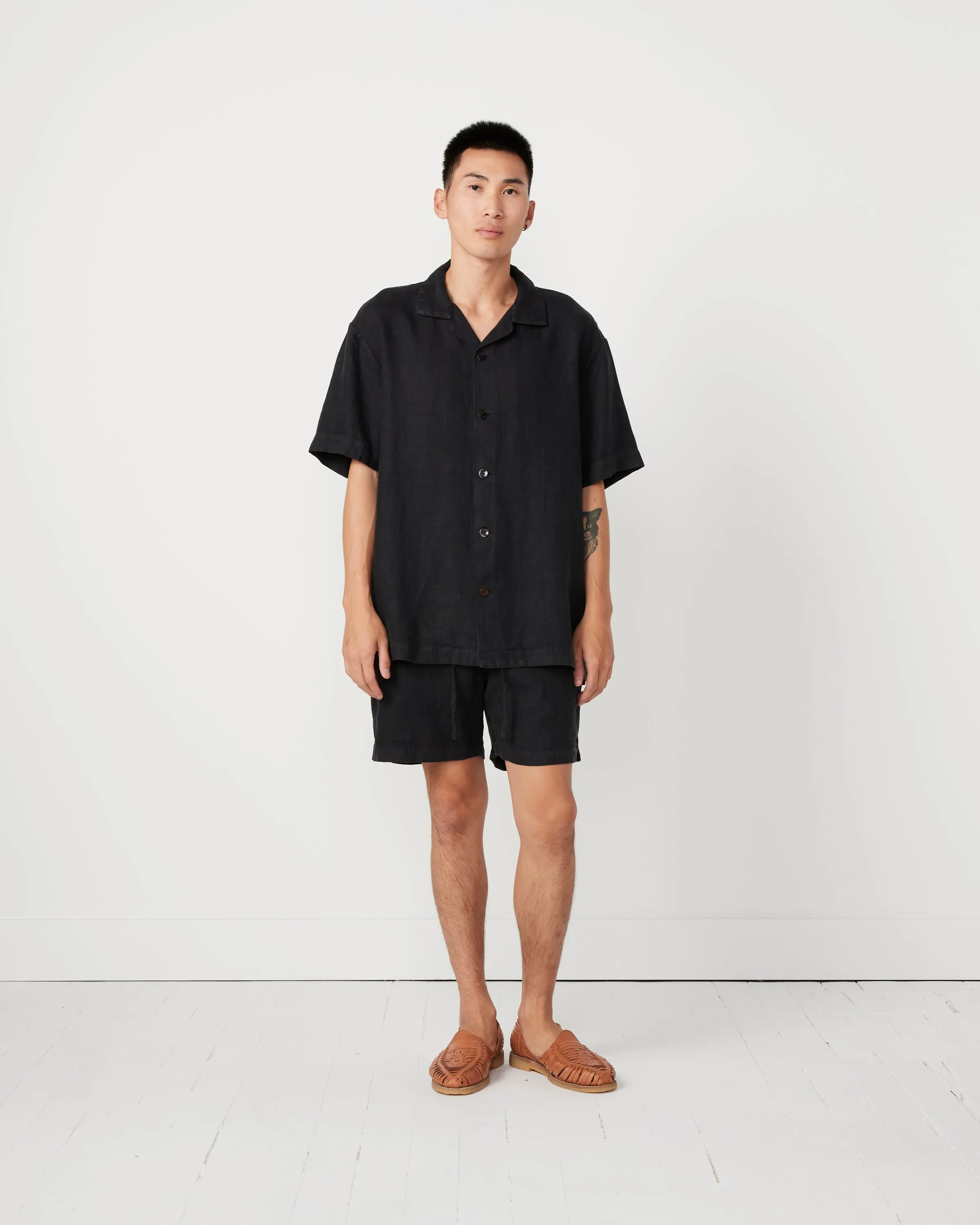 Linen Big SM Short in Night