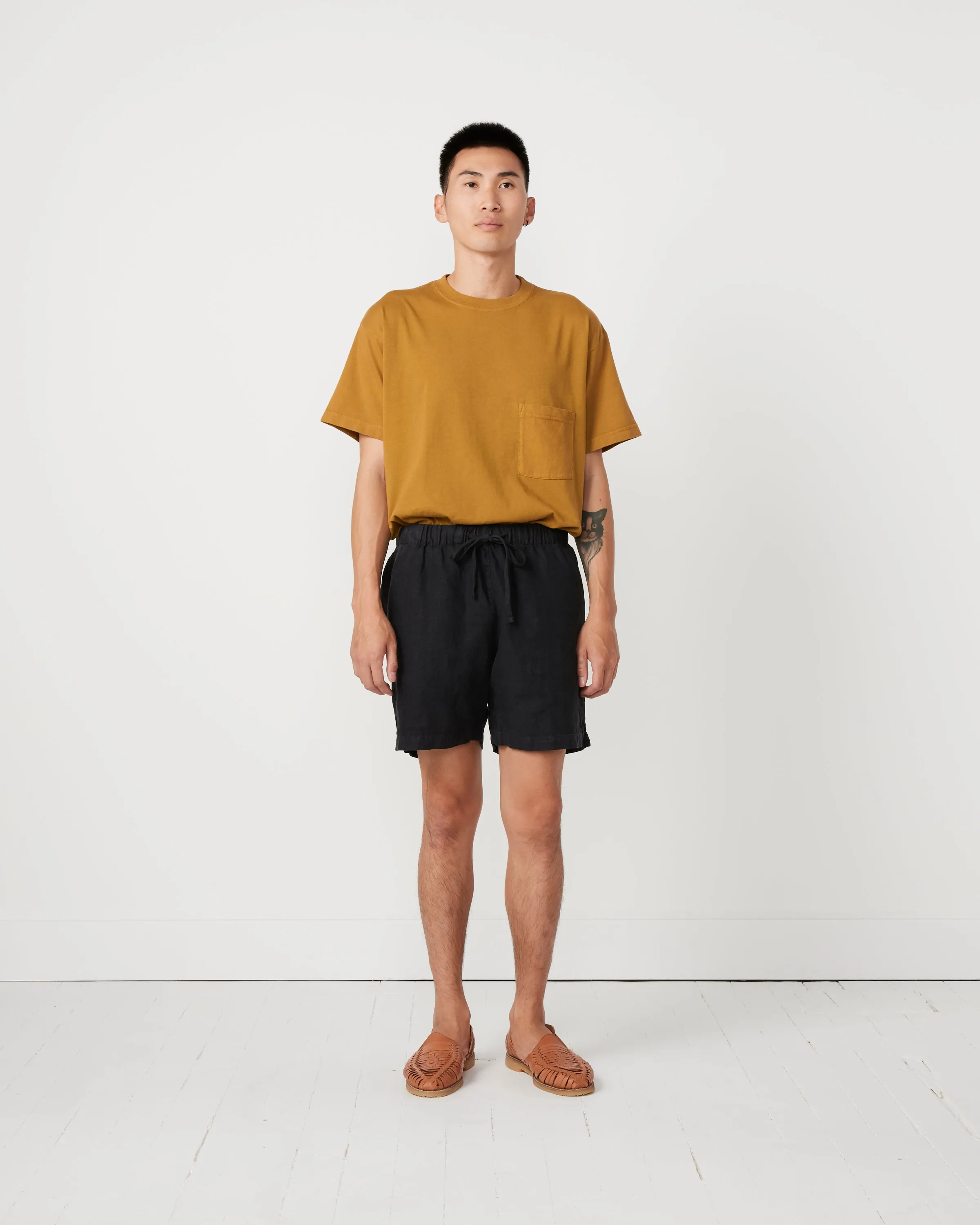 Linen Big SM Short in Night