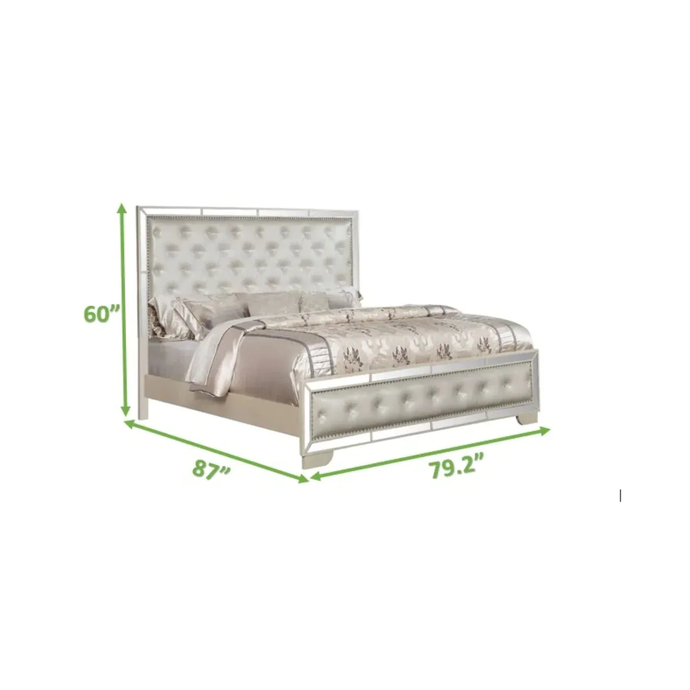 Madison Beige Collection King Bed