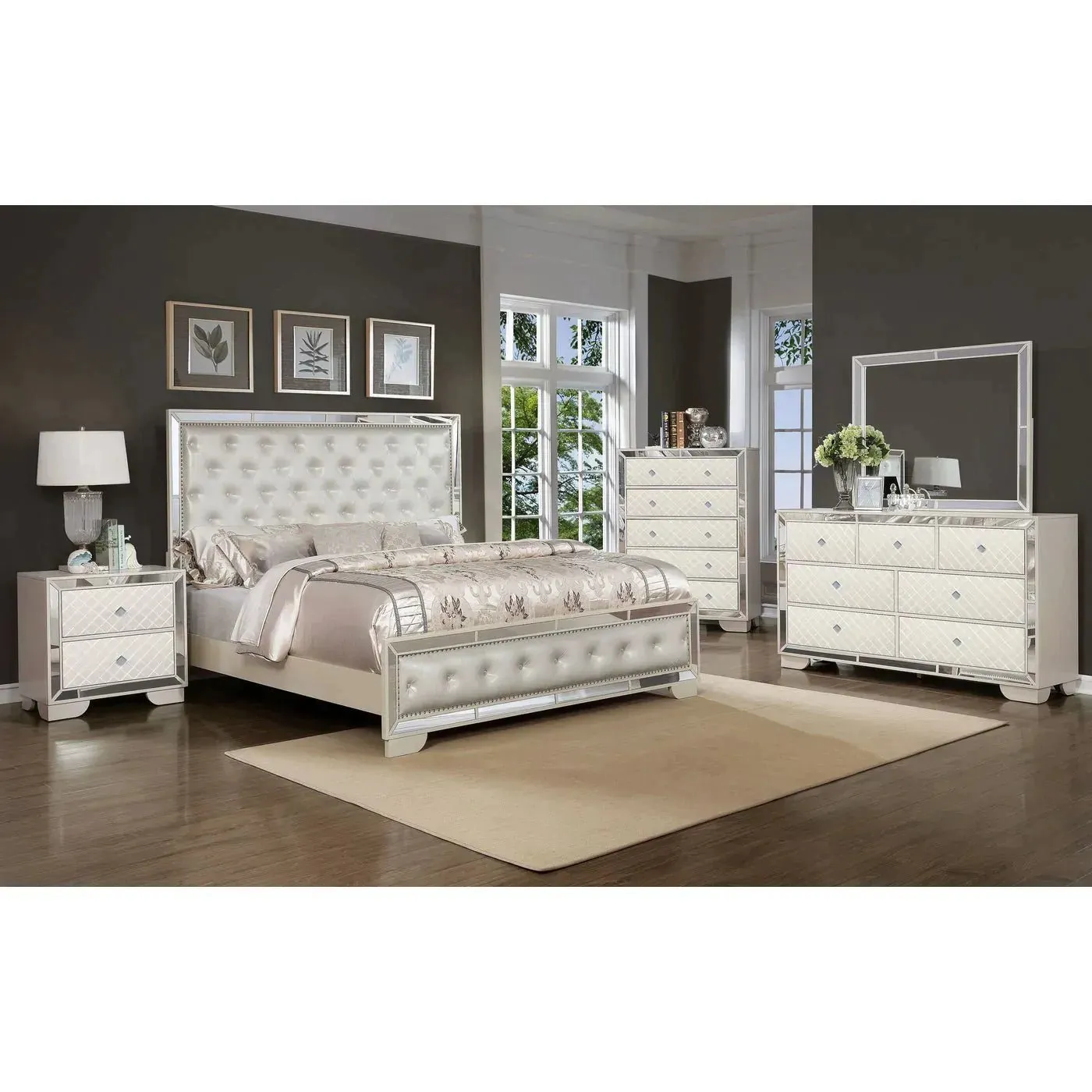 Madison Beige Collection King Bed