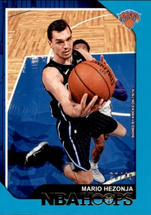 Mario Hezonja, Turquoise Parallel, 2018-19 Panini Hoops Basketball NBA