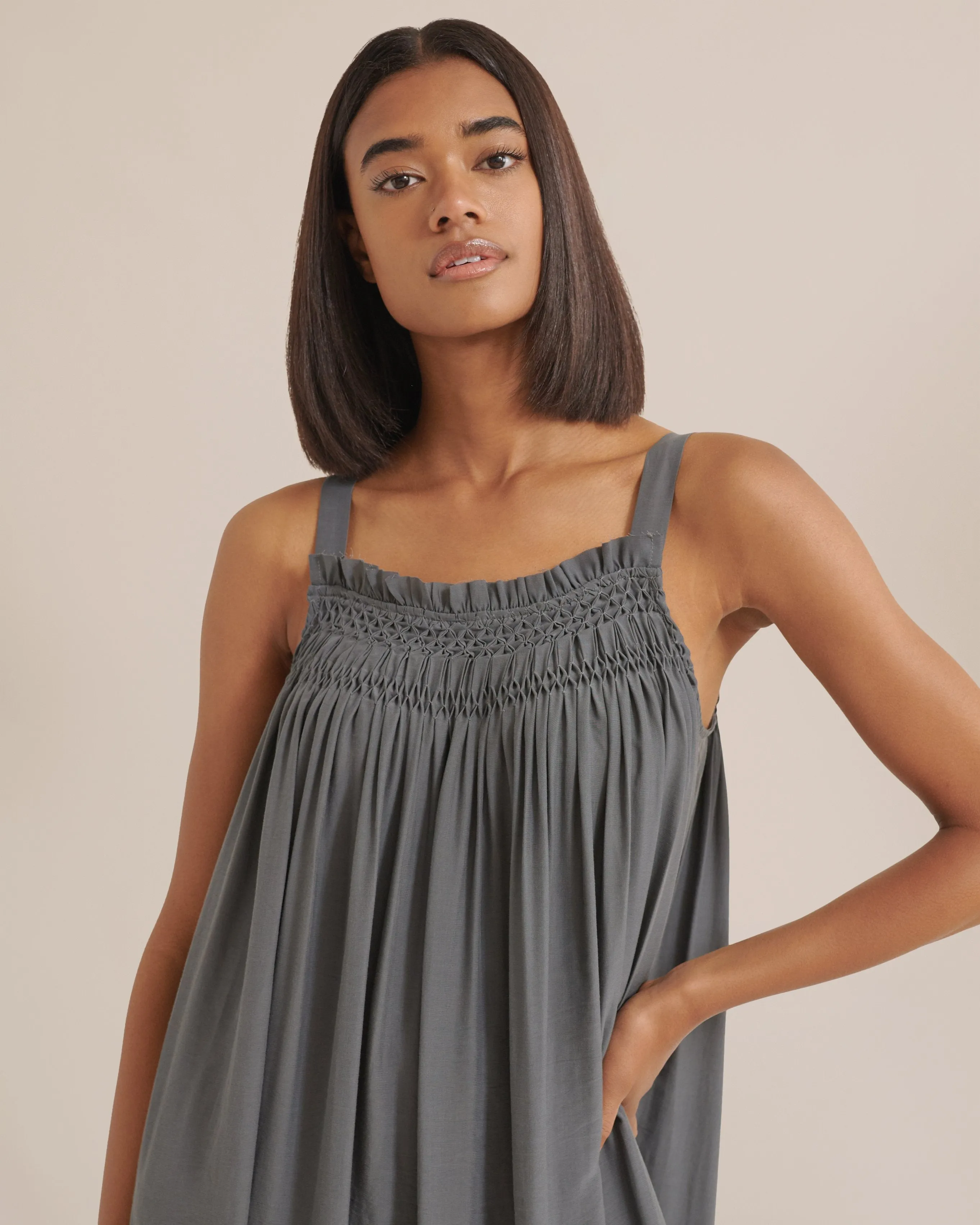 Matilda Sleeveless Smocked Maxi Dress