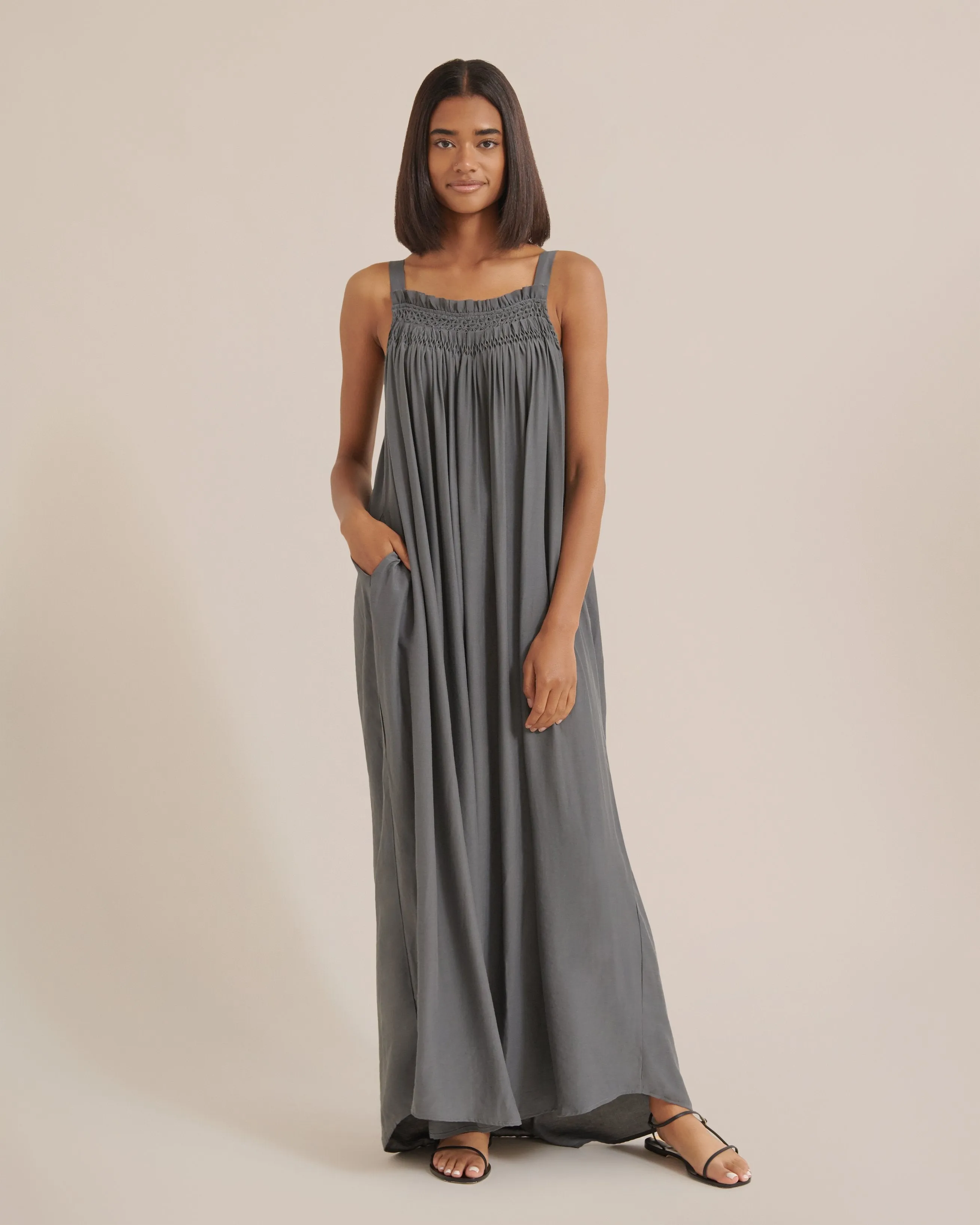 Matilda Sleeveless Smocked Maxi Dress