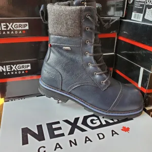 NexGrip Ruby Navy Blue Womens Waterproof Snow Boots with Retractable Ice Claw Cleats