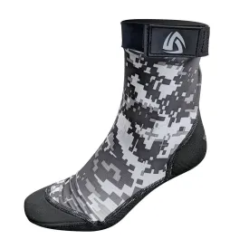 Open Box Tilos 2.5mm Sport Skin Socks (Digital Gray, 3XL - Size 14 or Larger)